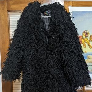 Delia's Black furry jacket